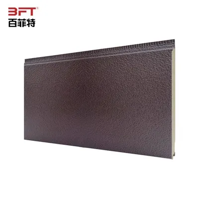 Metall jabhada termal panellar dekorativ gips quyuq jigarrang